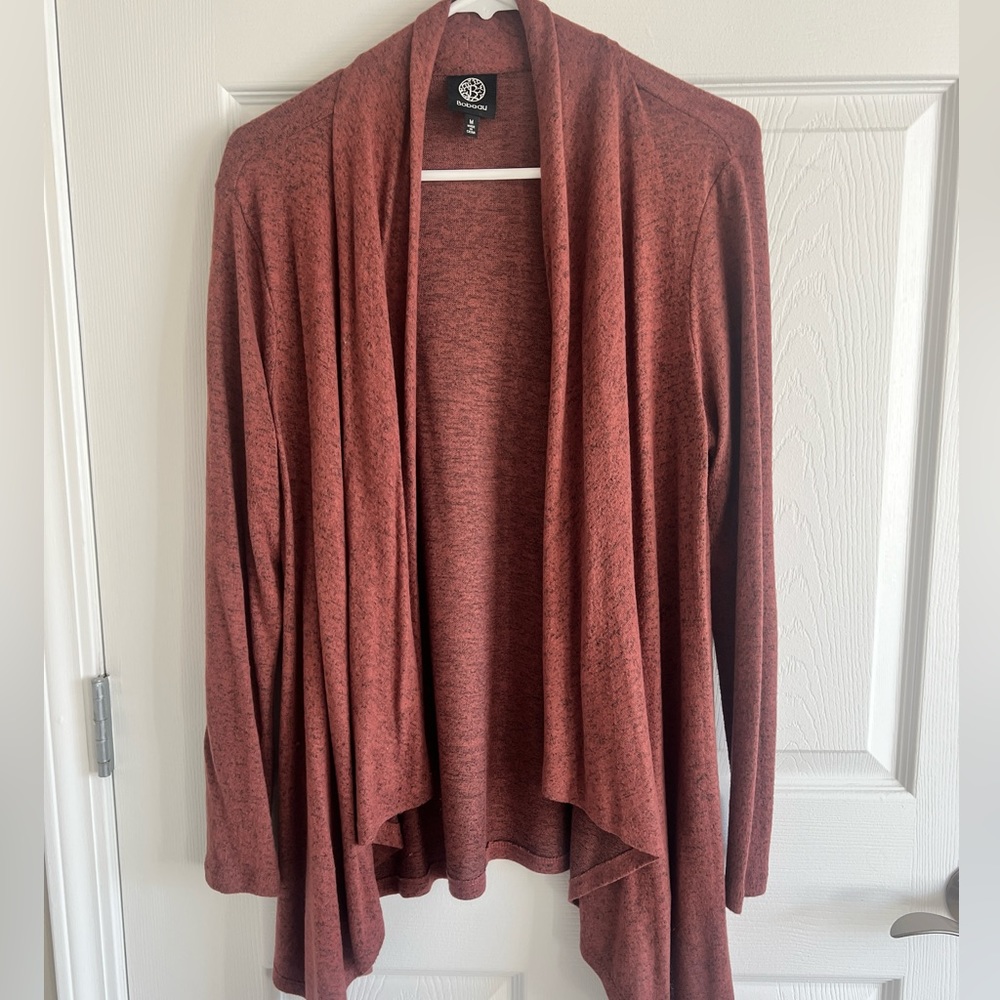 Waterfall cardigan rust Medium